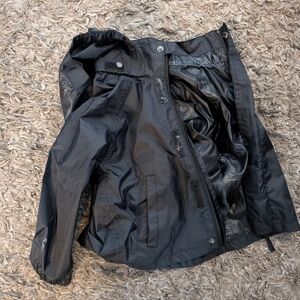 Kids Black Raincoat